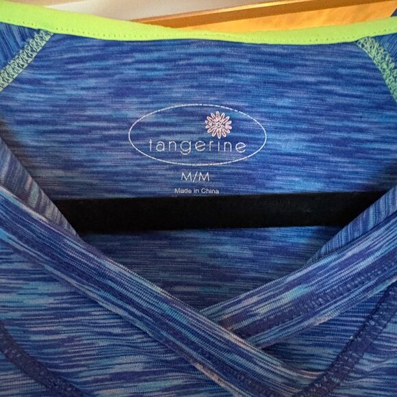 Used-in great condition Tangerine Multi-Colored Zip Up Jacket. Size M - Picture 4 of 10